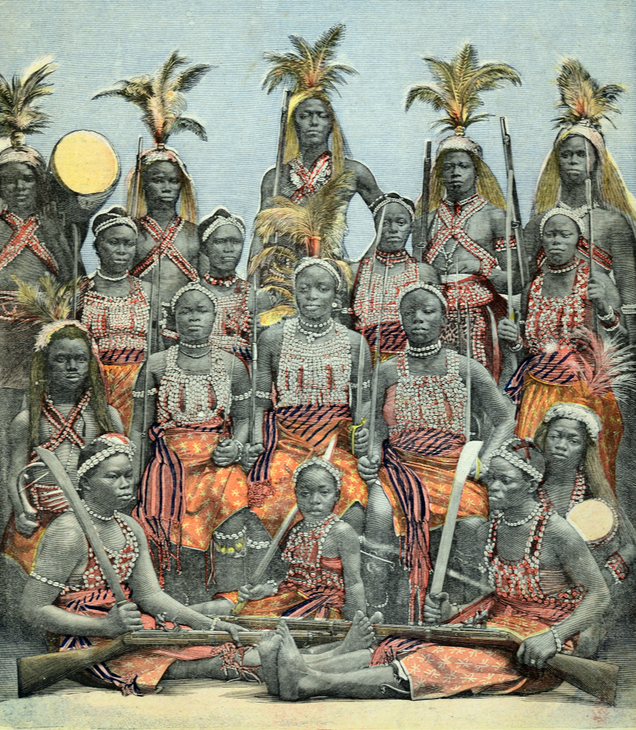 A group of “Dahomey Amazons” in 1897.
